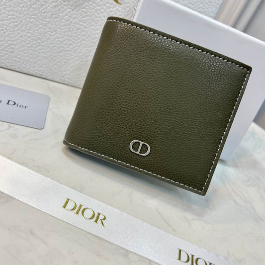 Cartera Christian Dior de Cuero Premium Color Verde