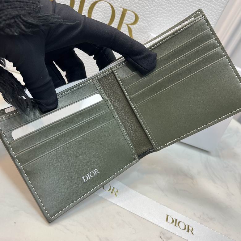 Cartera Christian Dior de Cuero Premium Color Verde