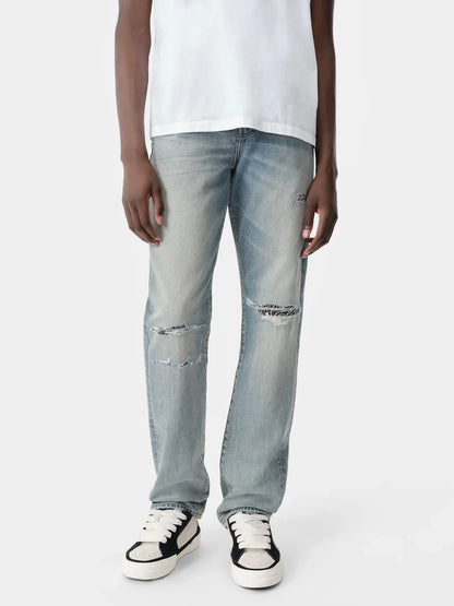 AMIRI BANDANA REPAIR STRAIGHT JEAN