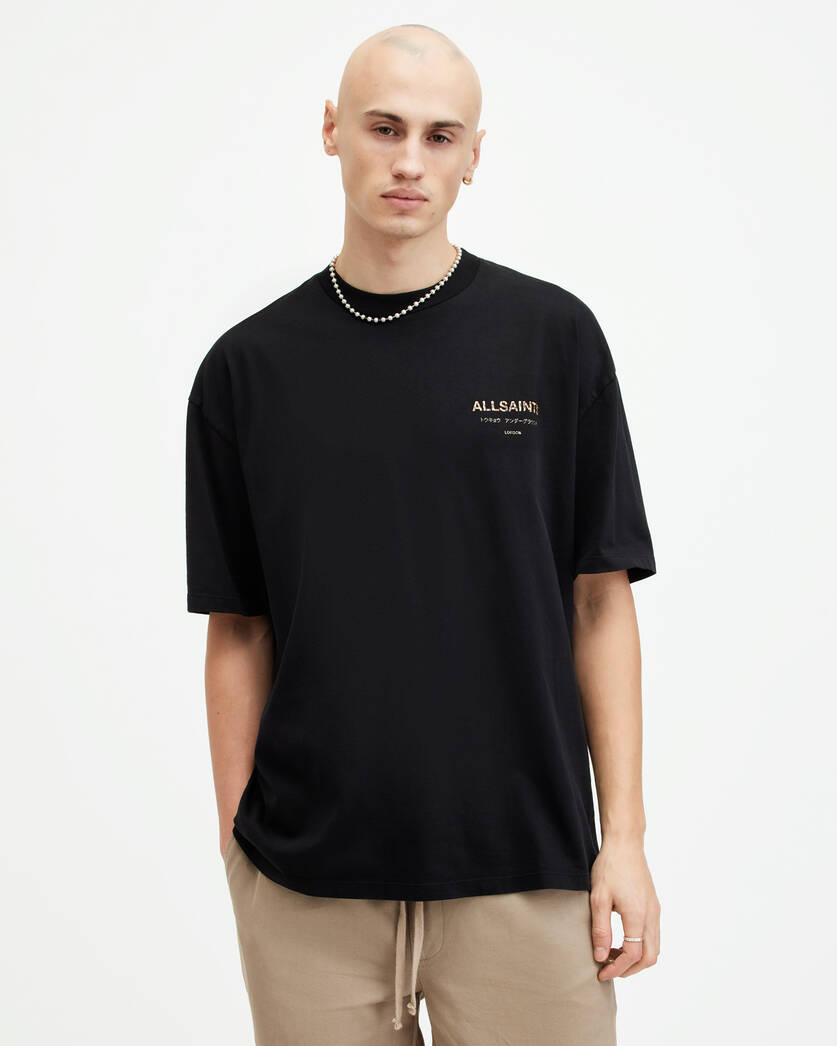 Playera ALLSAINTS Underground Oversized Crew Neck