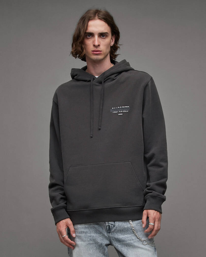 Hoodie ALLSAINTS Redact Embroidered Logo Relaxed