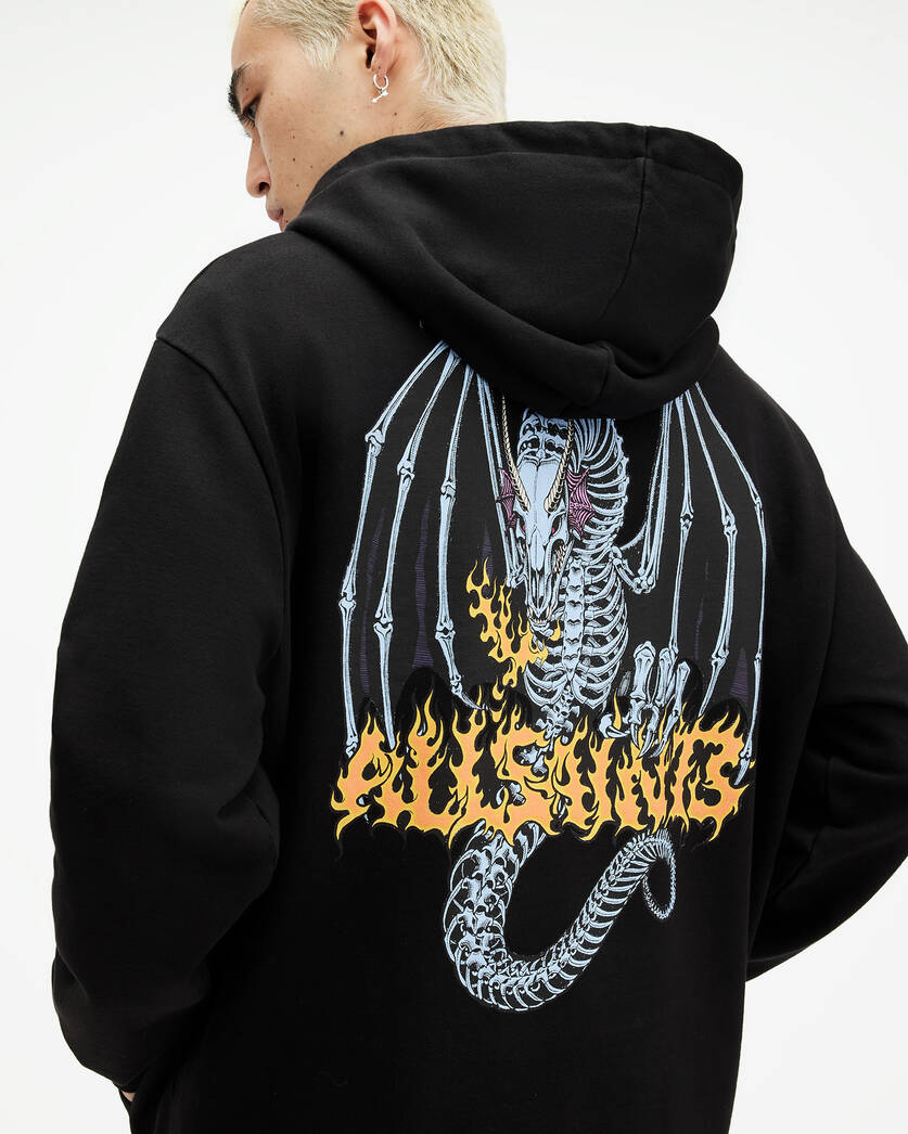 Hoodie ALLSAINTS Dragon Skull Pullover